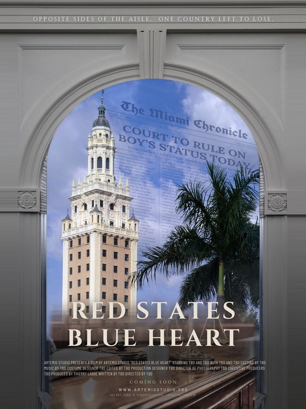 Poster artwork for Red States Blue Heart